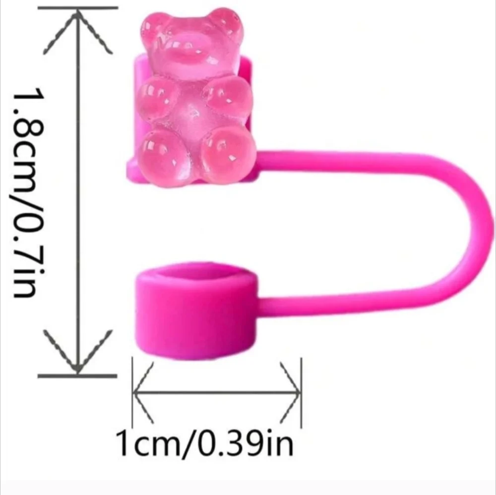 Cute Gummy Bear straw cover - Picture 2 of 3